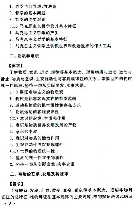 2020年湖南成人高考專升本《政治》考試大綱